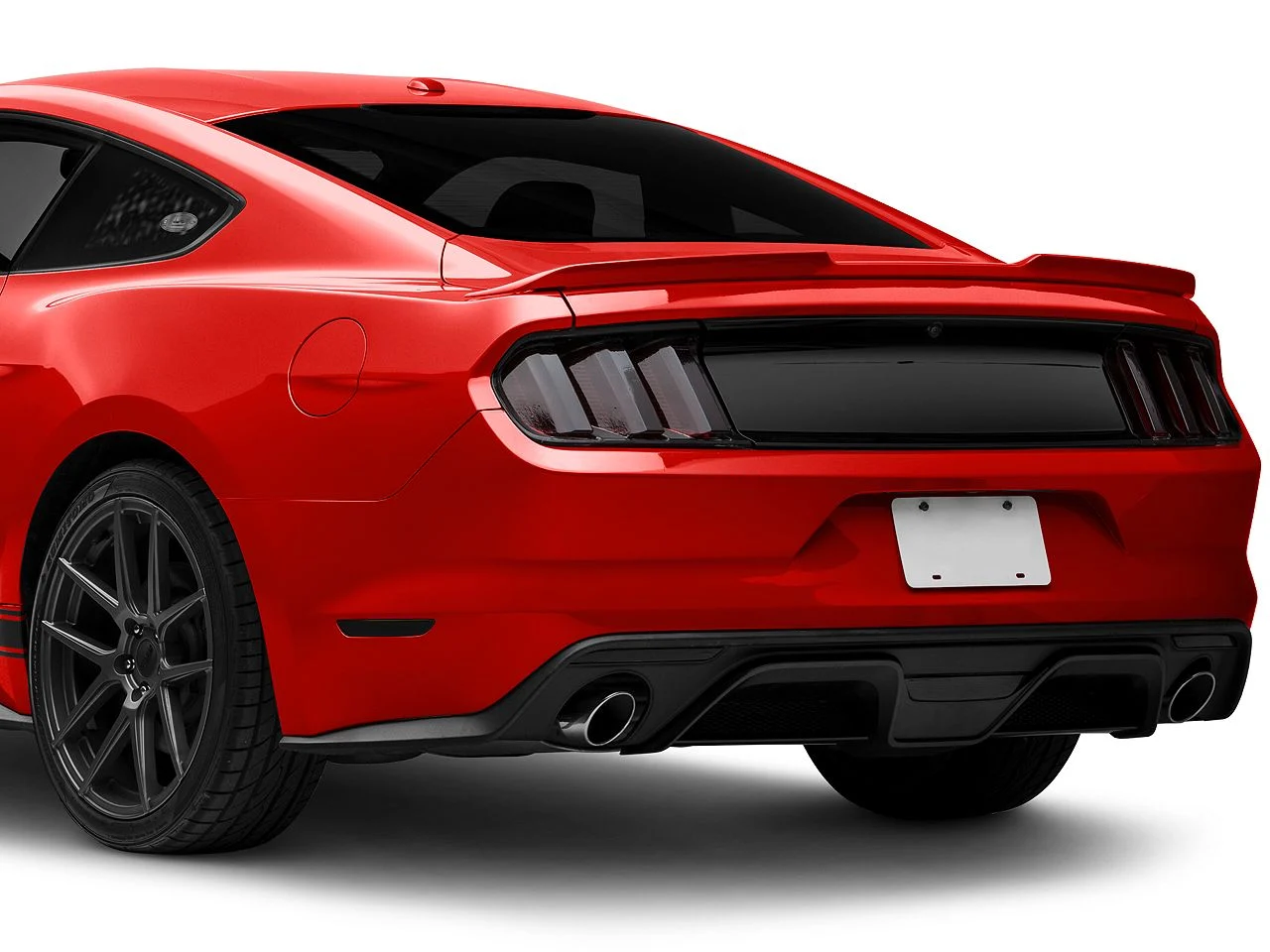 Ford Mustang Heckblende - ohne Logo - MP Concepts - schwarz - glänzend (15-23 GT, EB, V6, GT350)