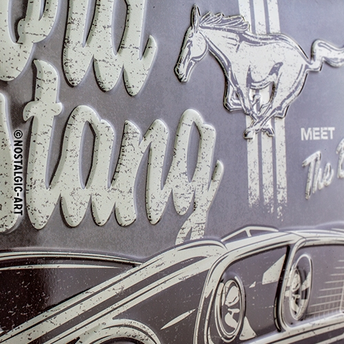 Ford Blechschild Mustang - The Boss 30x40cm