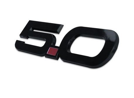 Mustang Emblem Kotflügel - 5.0 schwarz glänzend (15-23 GT, EB, V6, GT350)