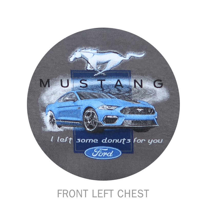 T-Shirt Mustang Donuts Charcoal Gray