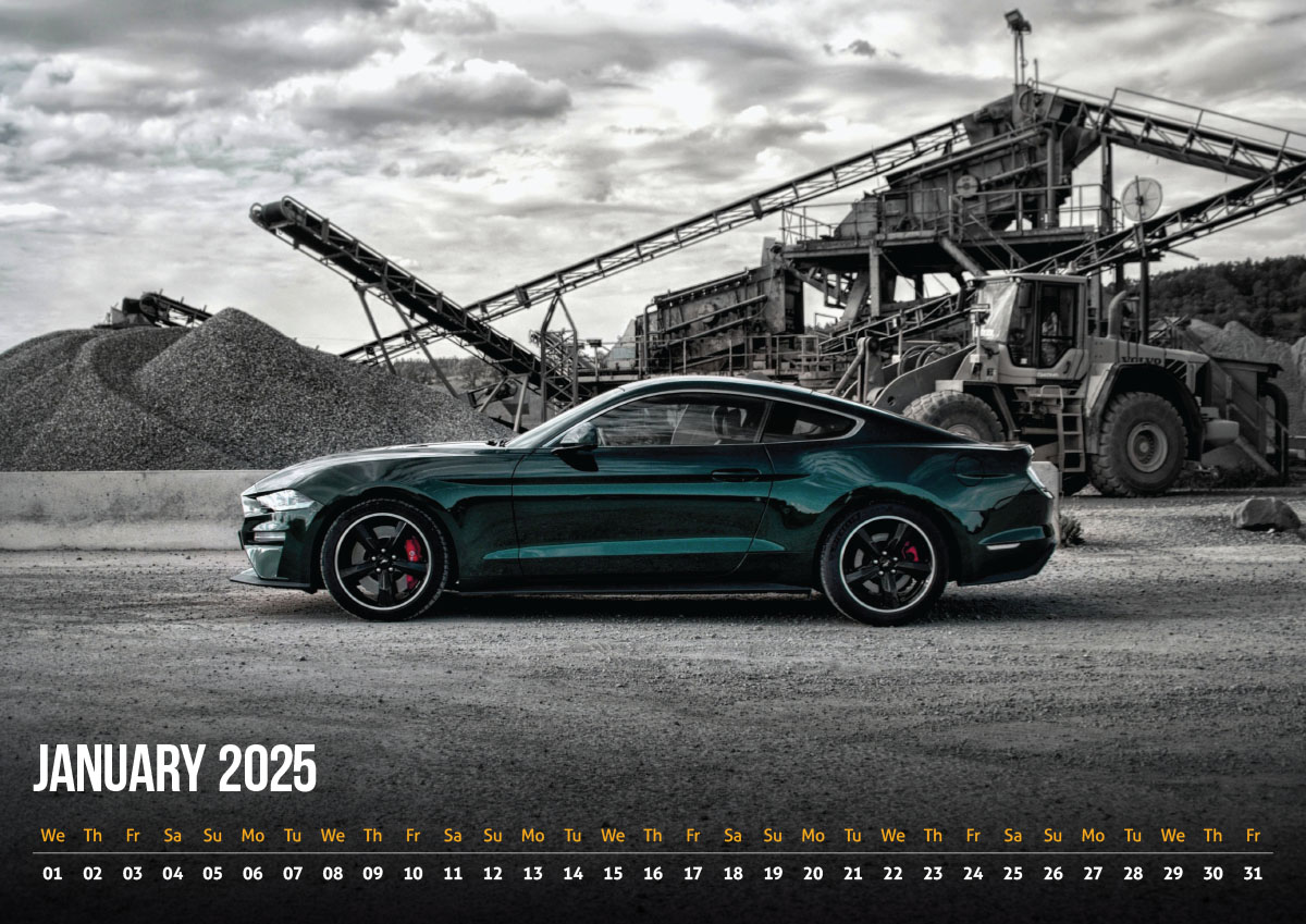 Ford Mustang Kalender 2025