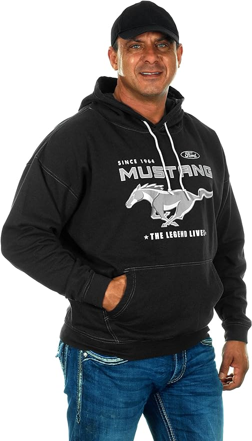 Ford Mustang Hoodie - The Legend Lives - schwarz