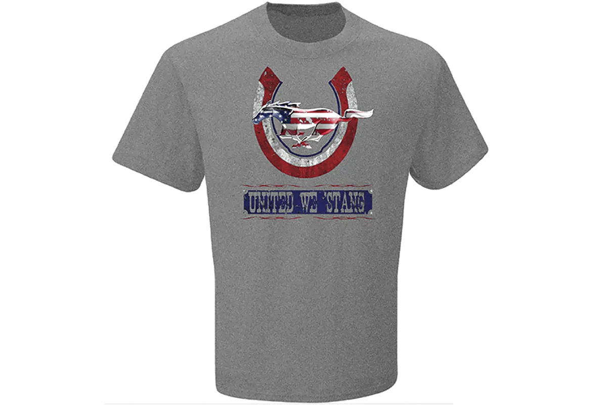 Ford Mustang T-Shirt USA United We Stand
