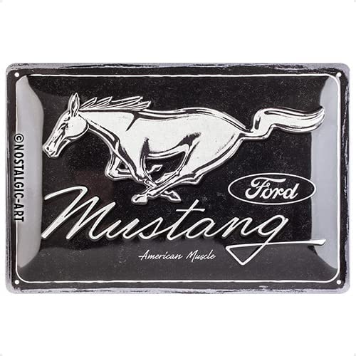 Retro Blechschild Ford Mustang – Horse 20x30 cm