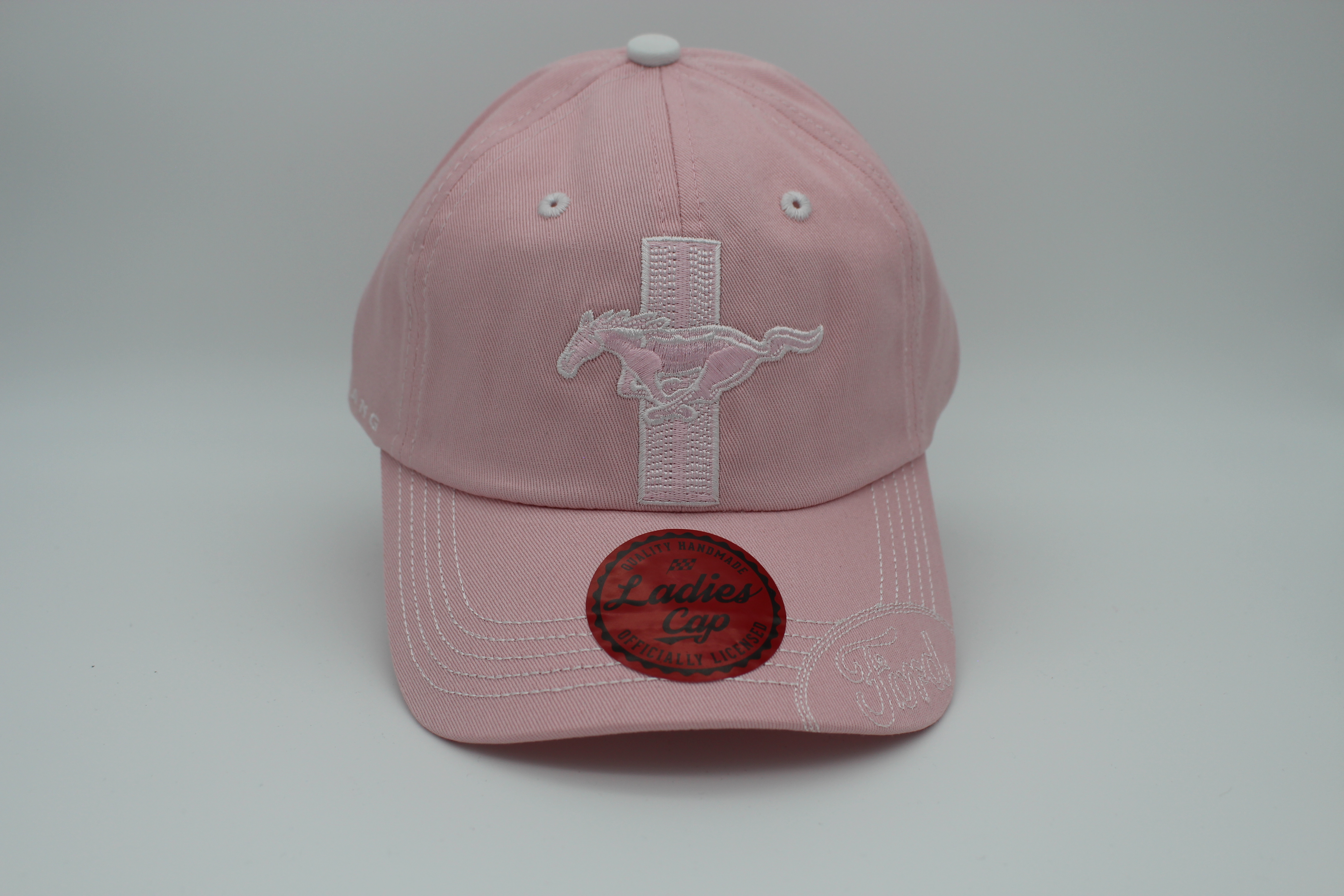 Ford Mustang Baseball Cap pink with Tri-Bar