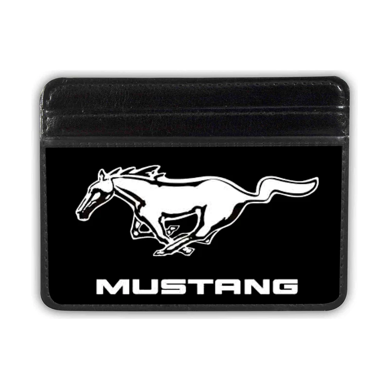 Ford Mustang Kreditkartenetui mit Running Horse und Mustang Schriftzug