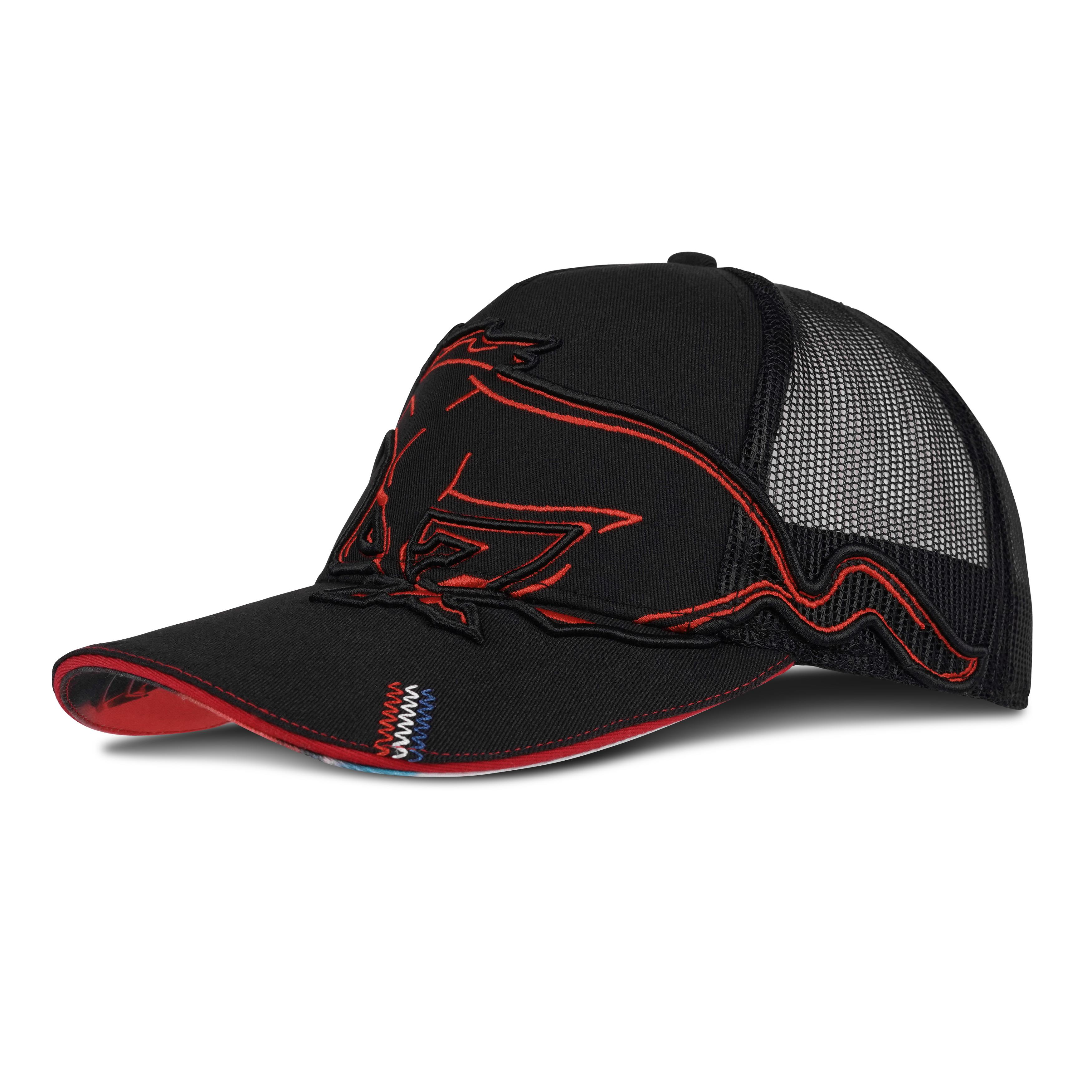 Ford Mustang Baseball Trucker-Cap - Pony - schwarz rot