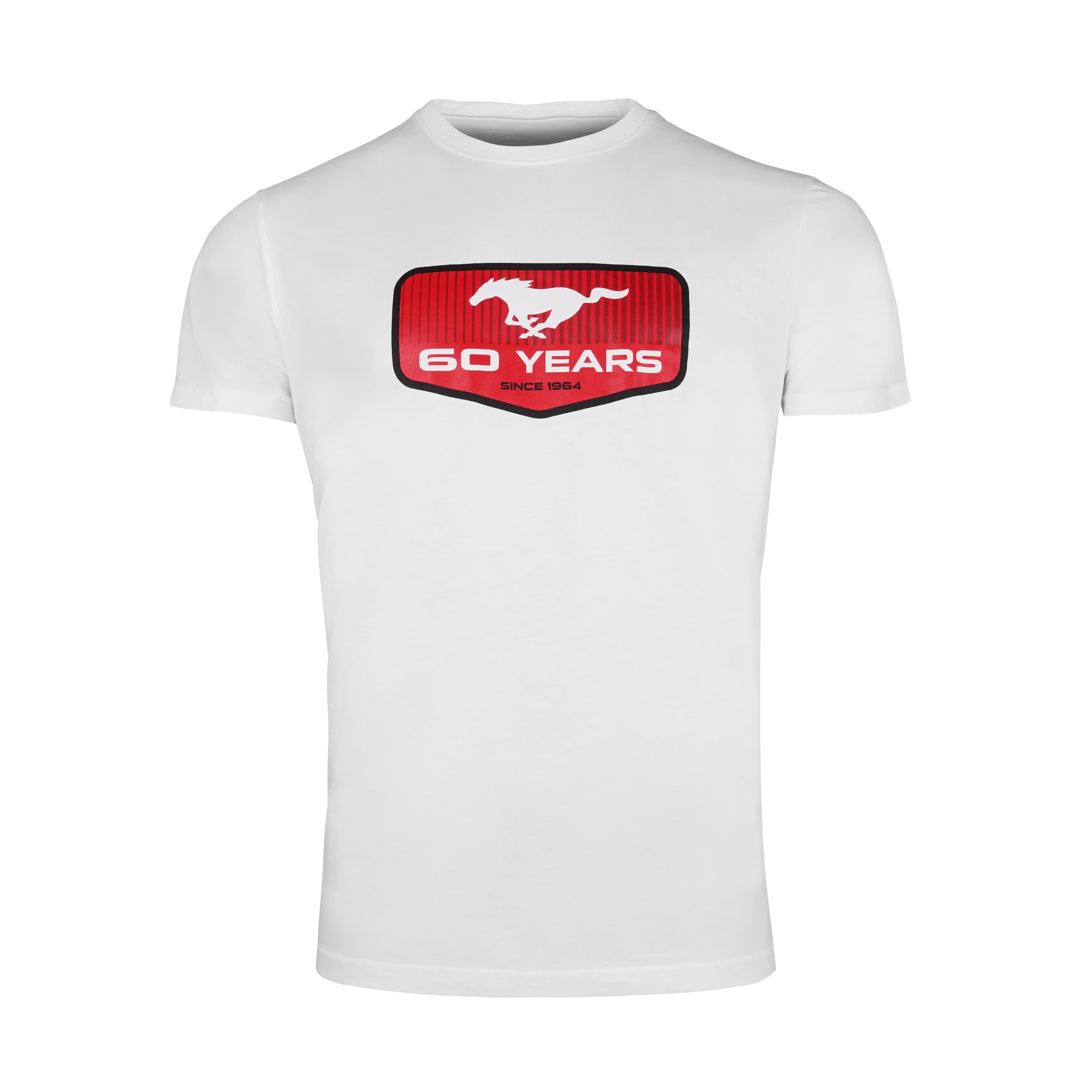 Ford Mustang T-Shirt 60 Years weiß