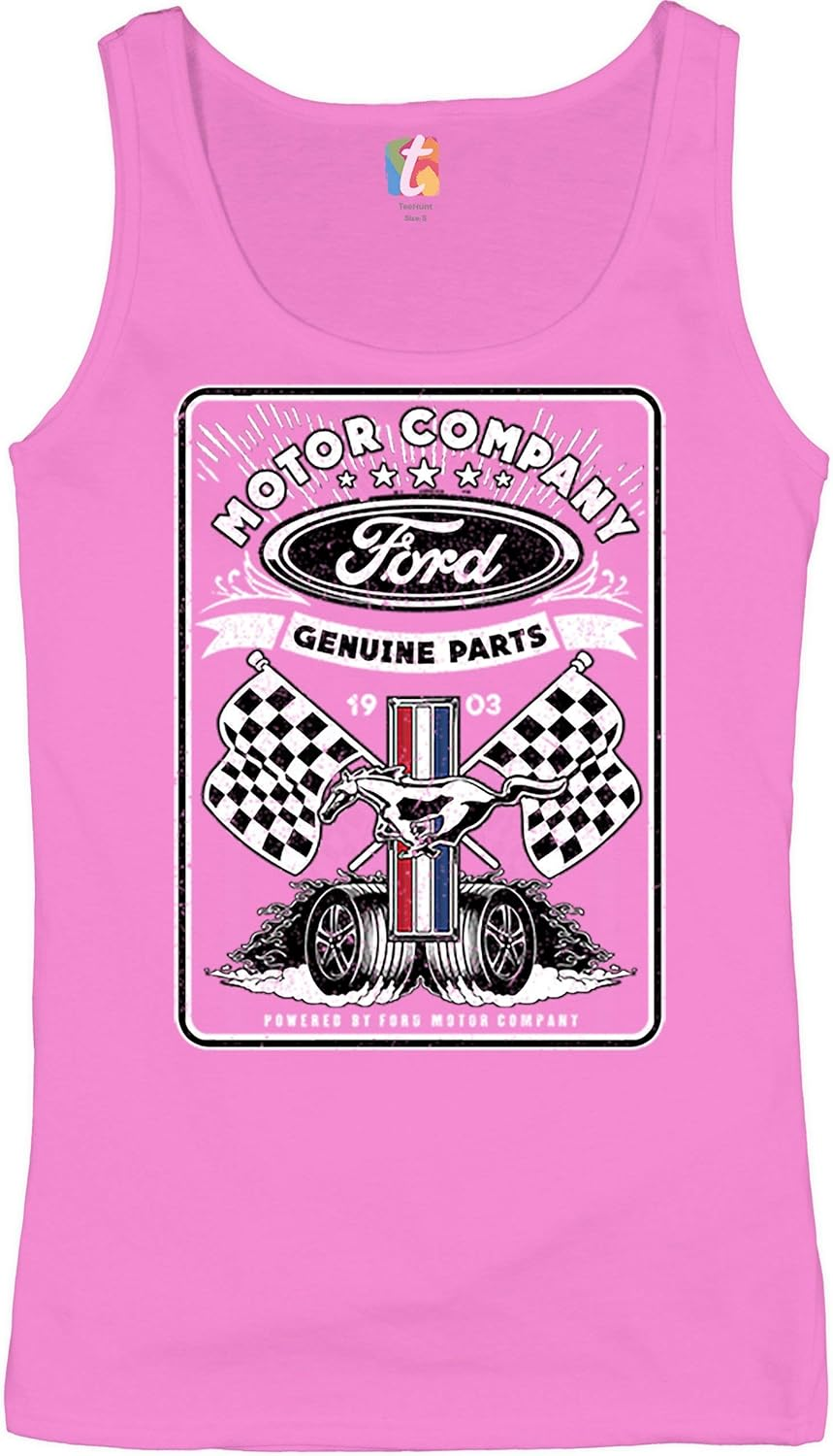 Ford Mustang Ladies Tank Top pink