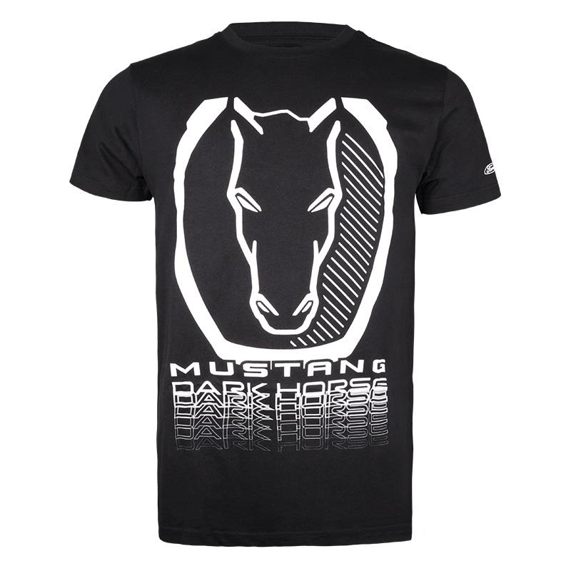 Ford Mustang Dark Horse T-Shirt schwarz/weiß