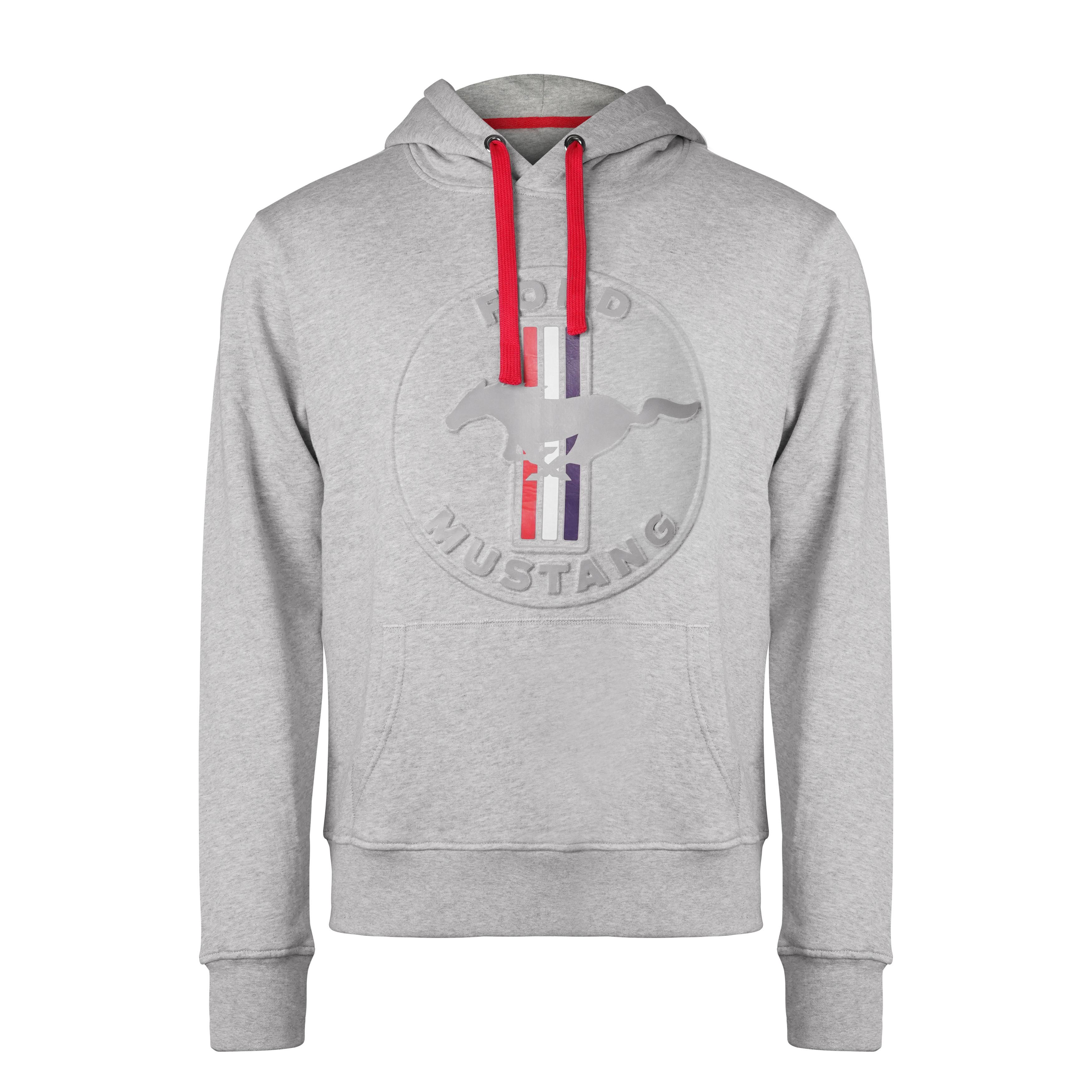 Ford Mustang Vintage Hoodie hellgrau