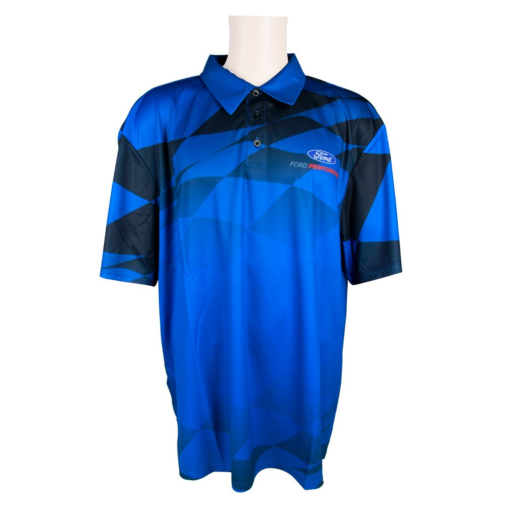 Ford Performance Polo blau und schwarz